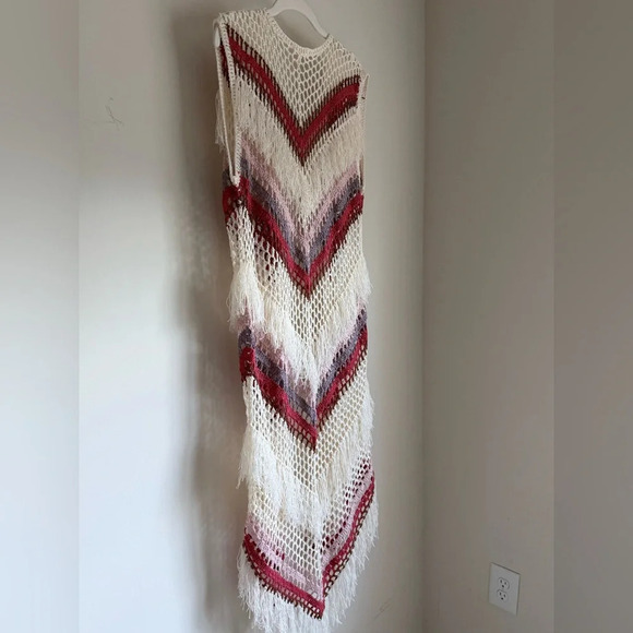 POL by Anthropologie Sleeveless Crochet Duster - Size S - Picture 4 of 10